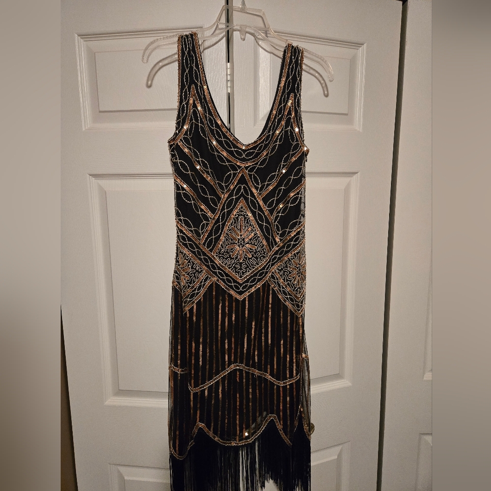 NWOT Sequined Flapper Dress